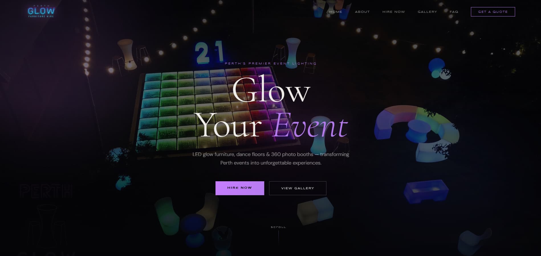 Perth Glow Furniture Hire