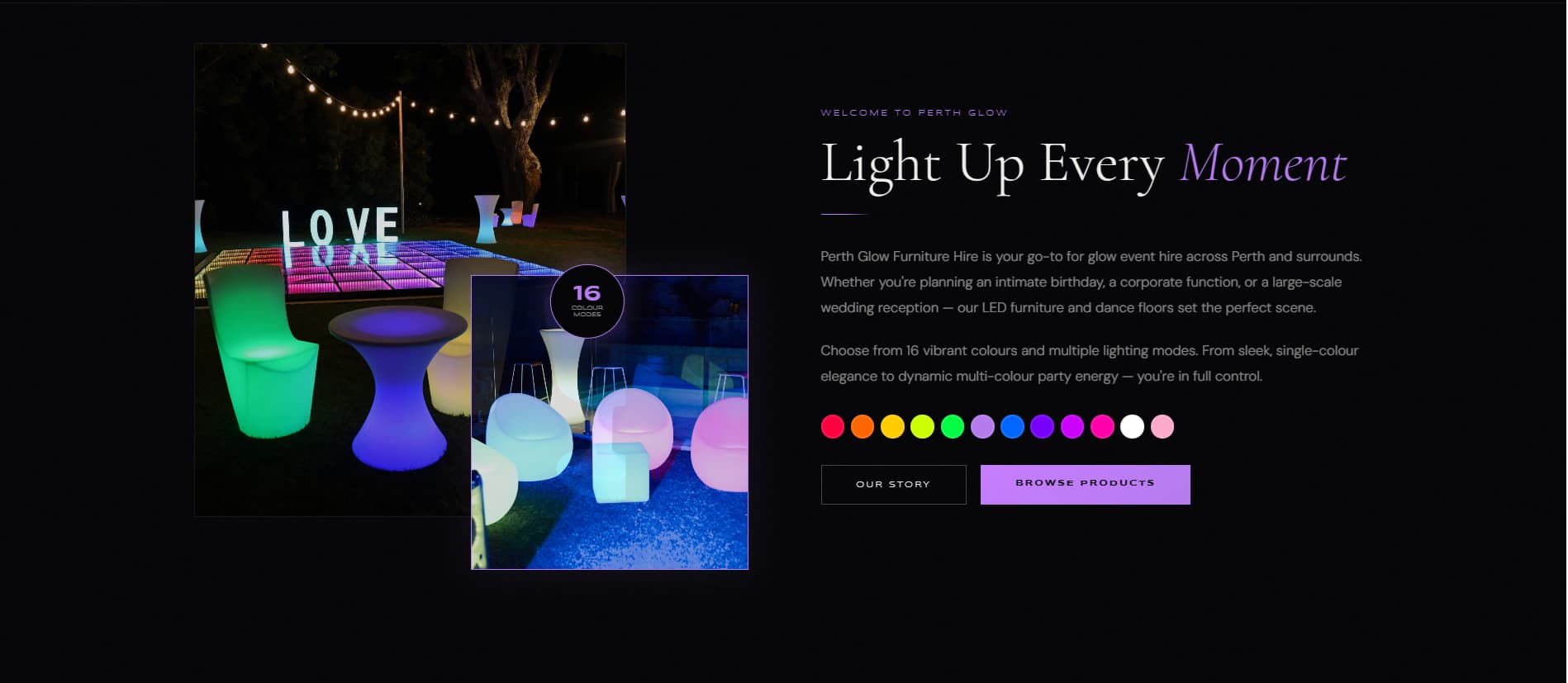 Perth Glow Furniture Hire screenshot 2