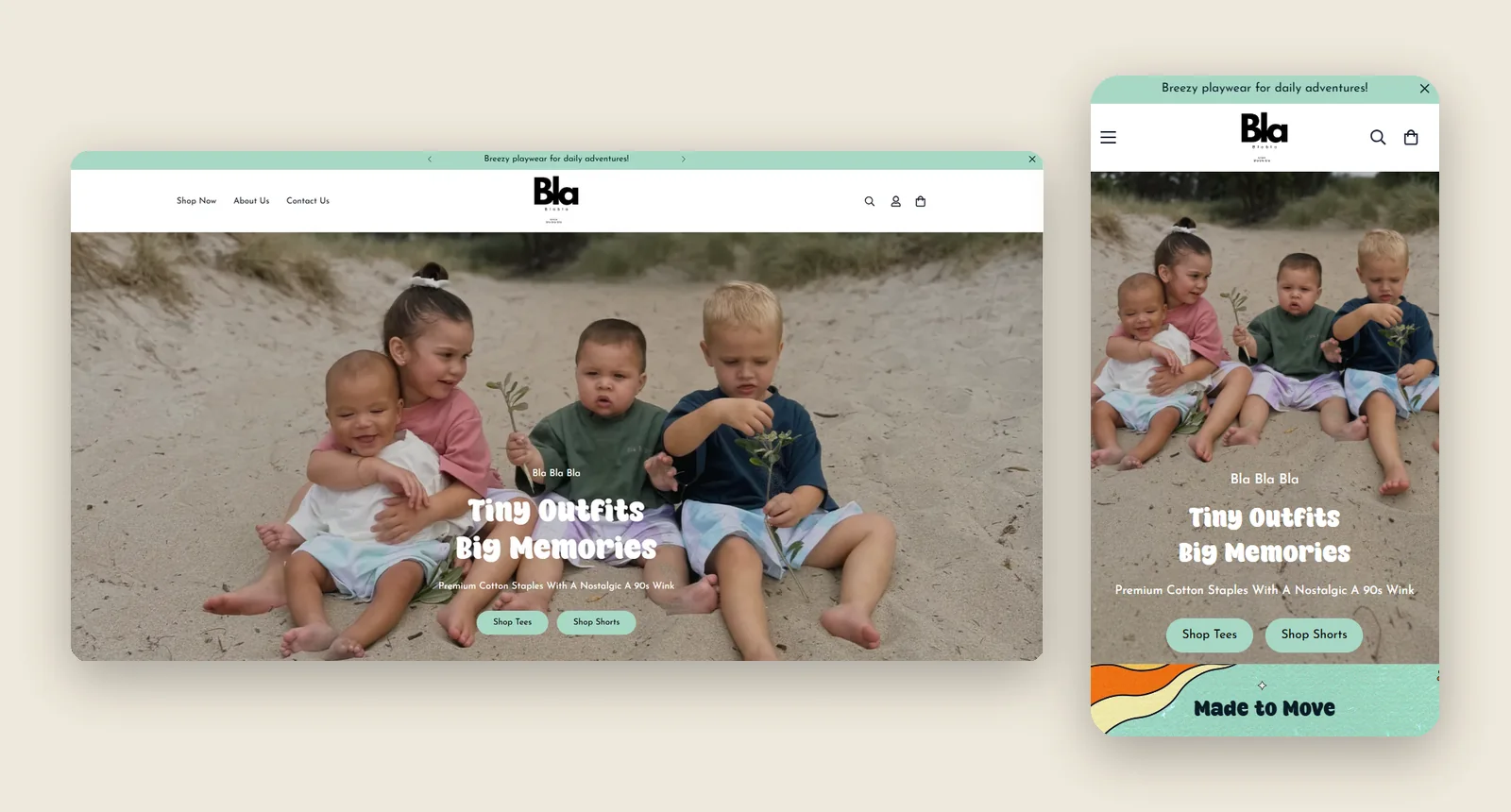 Bla Bla Bla — Shopify Store — screenshot 1