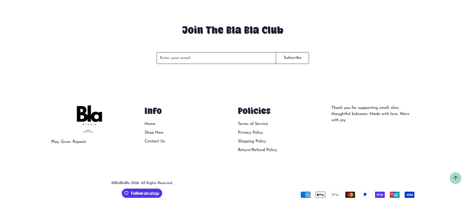 Bla Bla Bla — Shopify Store — screenshot 8