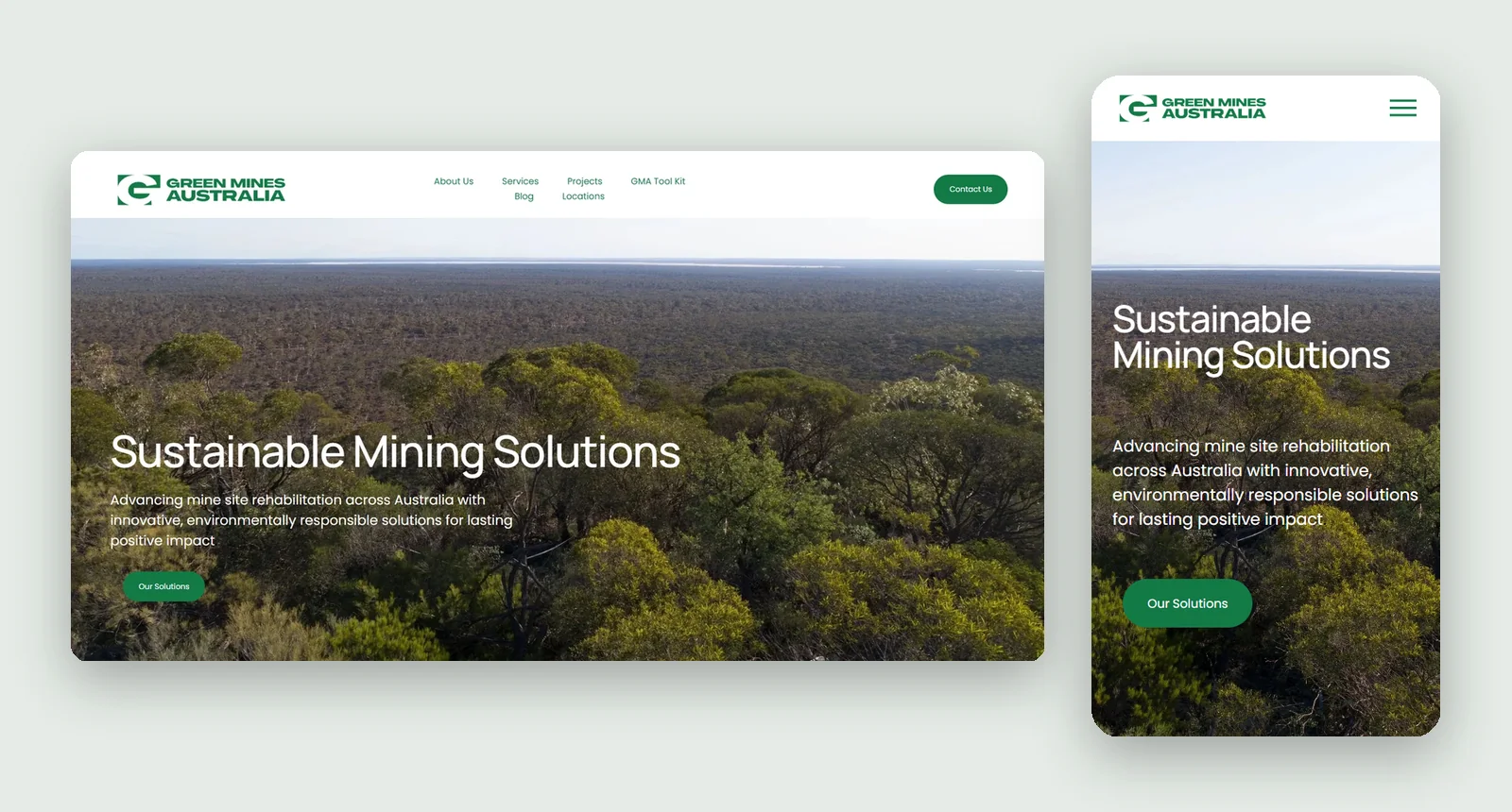 Green Mines — Website — screenshot 1