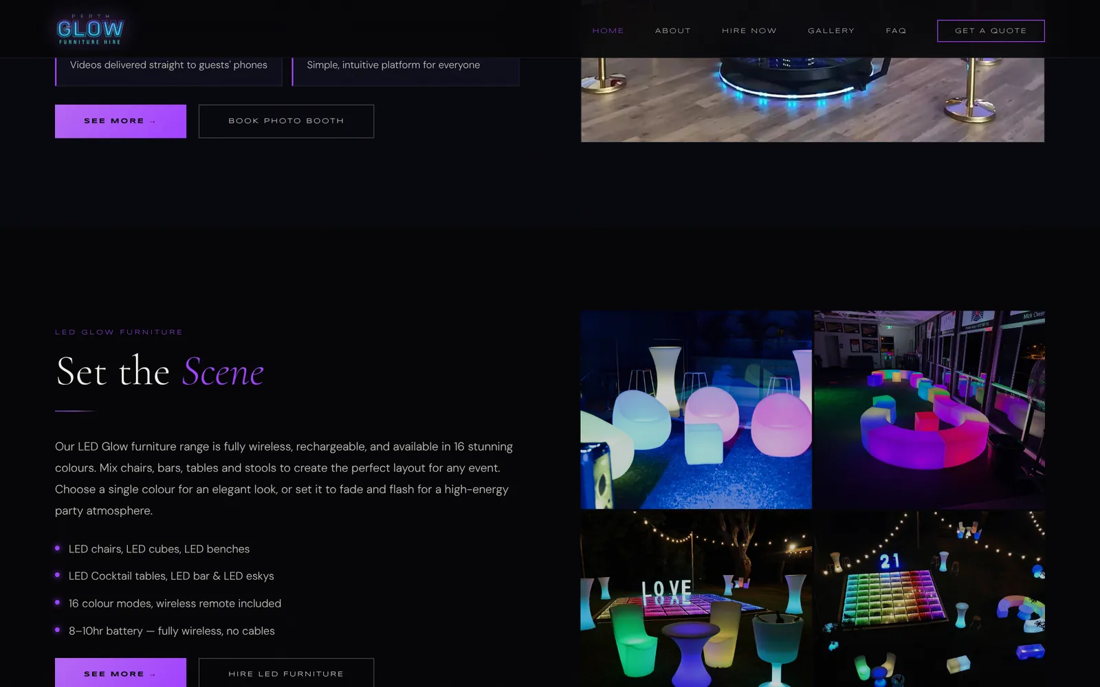 Perth Glow — Website — screenshot 6